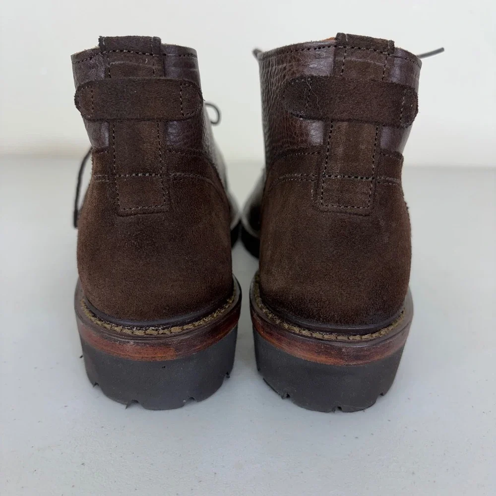 Allen Edmonds Discovery Chukka Boots Mens 10 B Brown Leather Suede 3982 Narrow